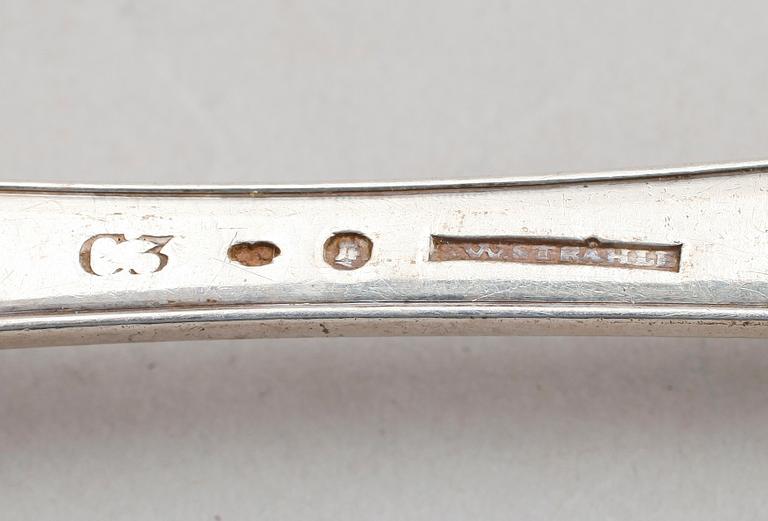 RAGUSKED, silver, Stephan Westerstråhle, Stockholm 1809. Vikt ca 138 g.