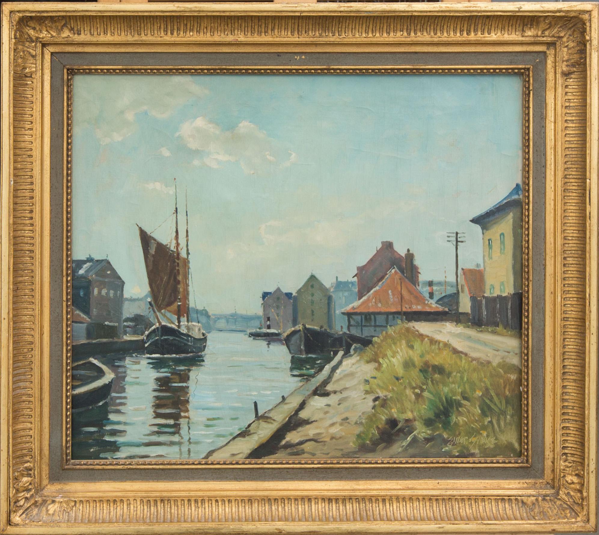 EINAR GROSS, olja på duk, signerad.