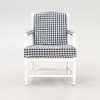 A Gustavian style armchair, 'Medevi brunn' from IKEAs 18th Century series, 1990's.