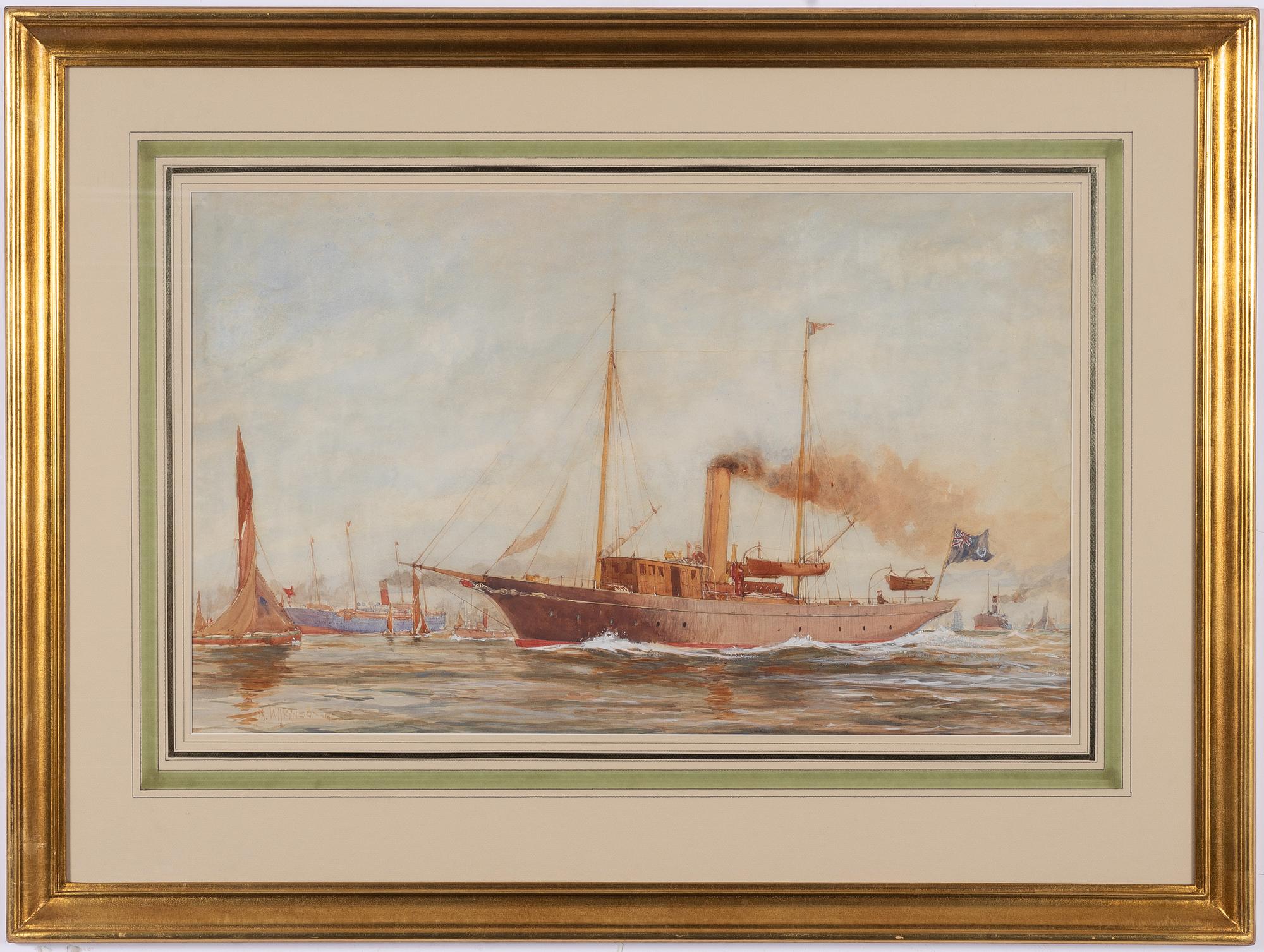 Norman Wilkinson, Steam yacht of the Royal Yacht Club.