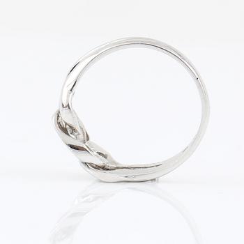 RING, Sverige, unik design i 18K vitguld med diamanter ca 0.06ct.