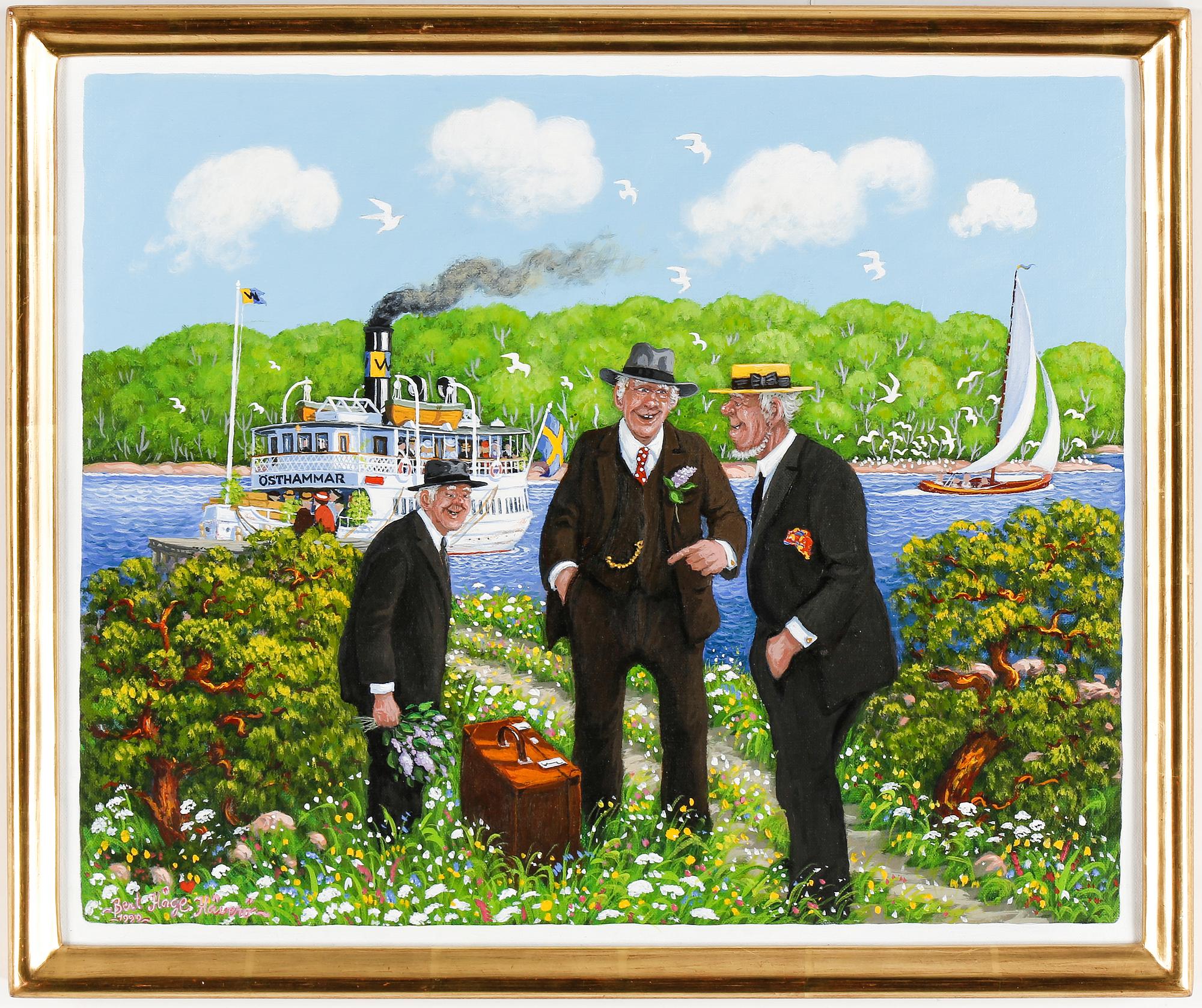 BERT  HÅGE HÄVERÖ, olja på duk, signerad samt daterad 1999.