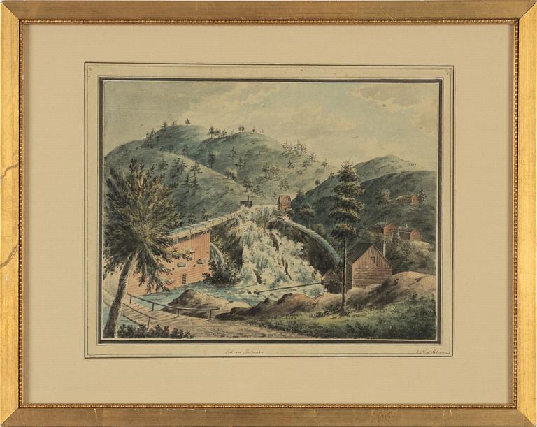 Carl Magnus af Robson, watercolour, signed.