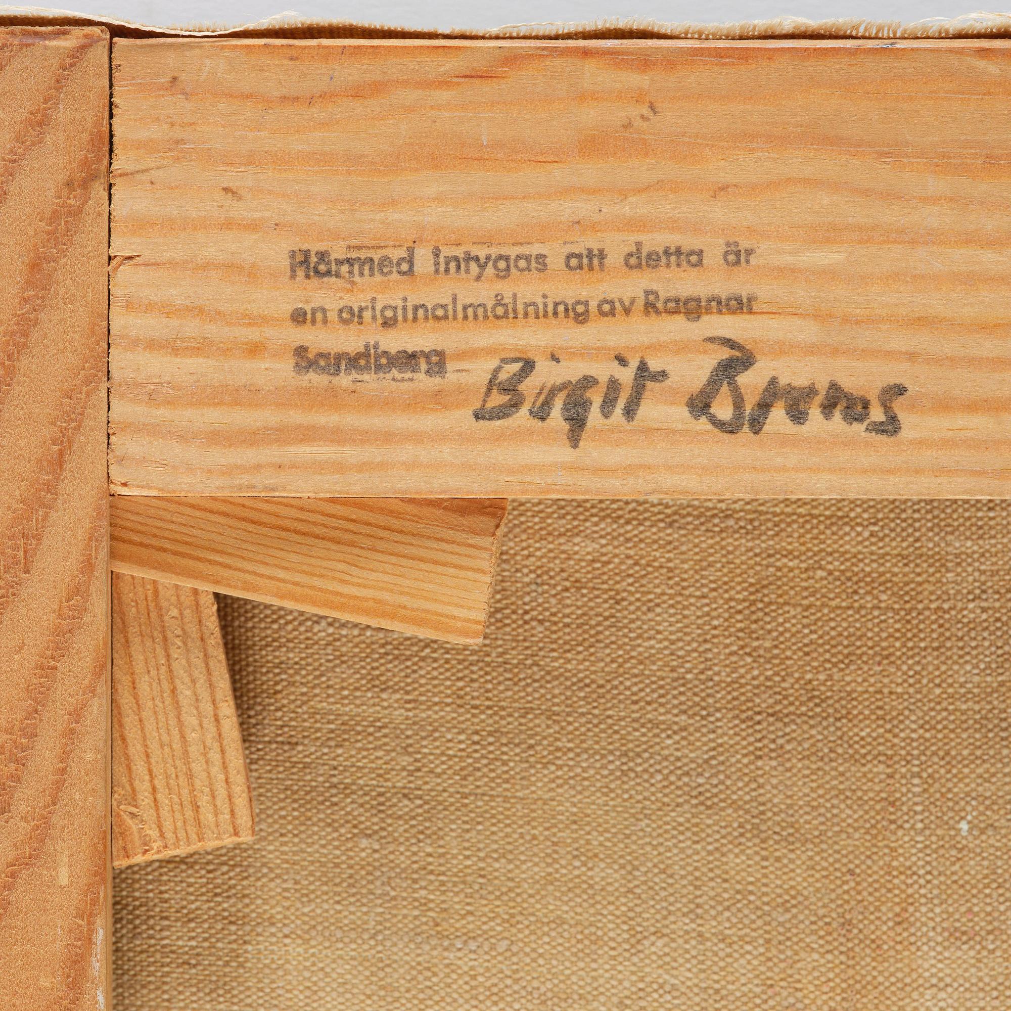 Ragnar Sandberg, "Fruktgren - hand".