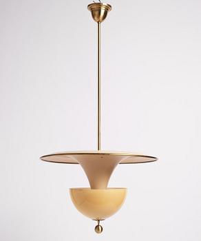 Bertil Brisborg, & Olle Elmgren, a pair of ceiling lamps, Nordiska Kompaniet, 1940s.