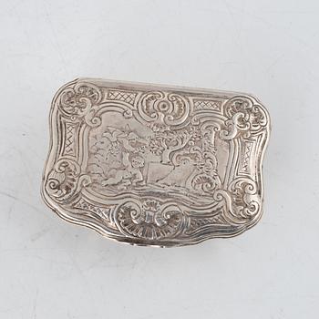 Dosa, silver, Frankrike 1700-tal. Rokoko.