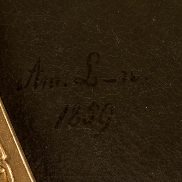AMALIA LINDEGREN, olja på duk, signerad 1859.