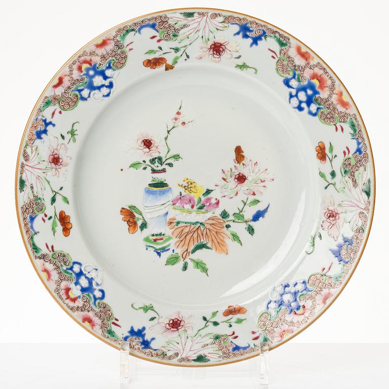 Two plates, Qingdynasty, China, 18th century and around 1900.