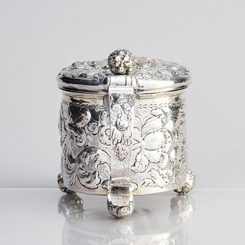 A Swedish late 17th century silver tankard, mark of Johan Hansson Teelning (Norrköping 1661-1711).