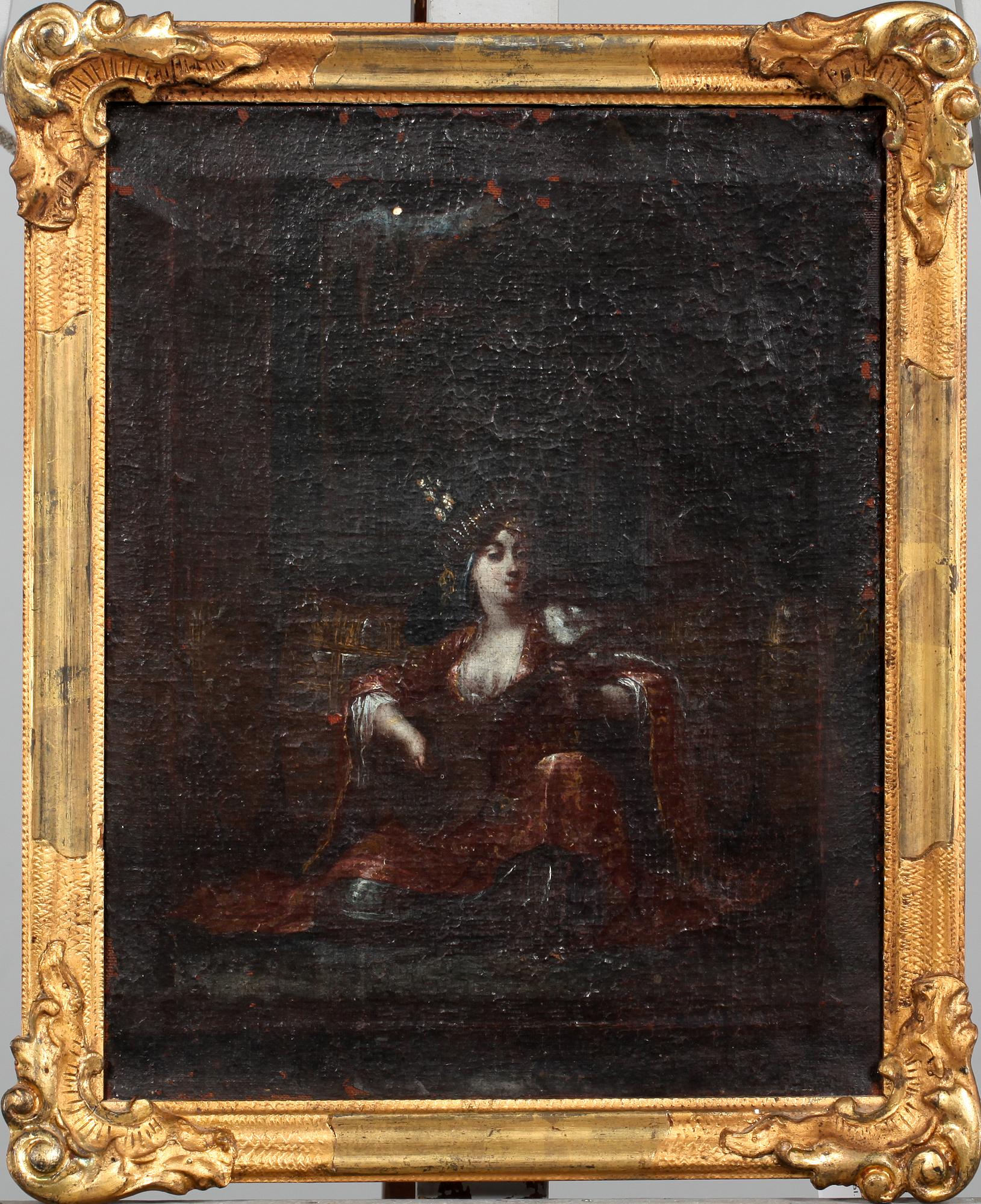 OKÄND KONSTNÄR, olja på duk, 1700-tal.