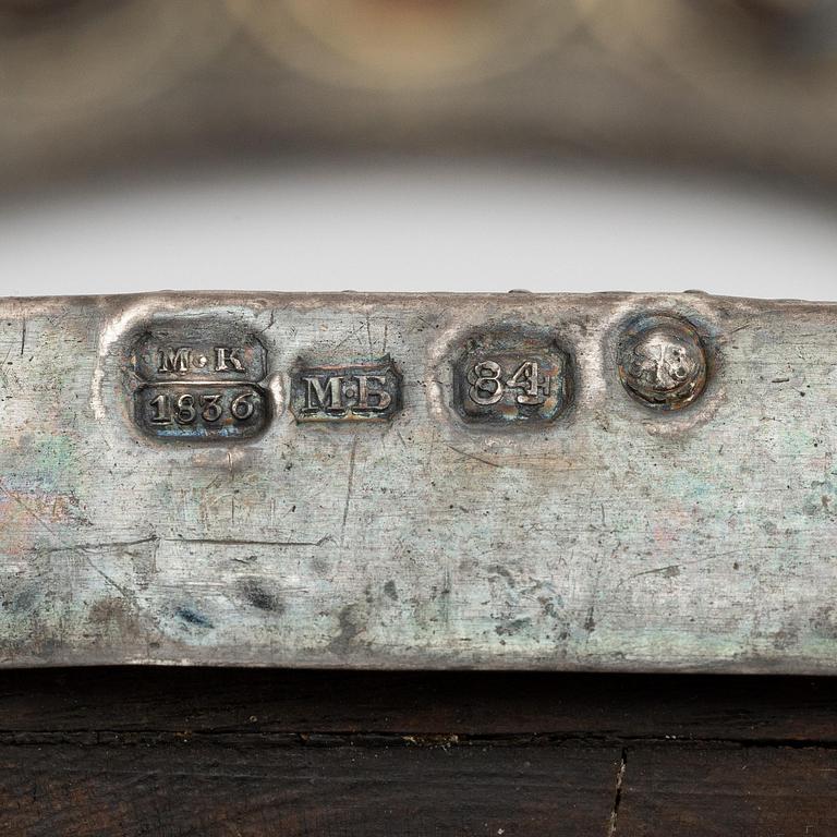 Michael Borodulin, ikon med silver oklad, S:t Petersburg 1836.