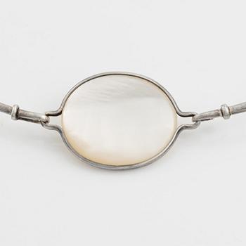 Vivianna Torun Bülow-Hübe, a sterling silver and mother-of-pearl necklace, Jakarta, Indonesia.