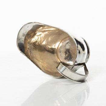 A Swedish 19th century silver creamer, mark of Nils Högrell, Stockholm 1823.