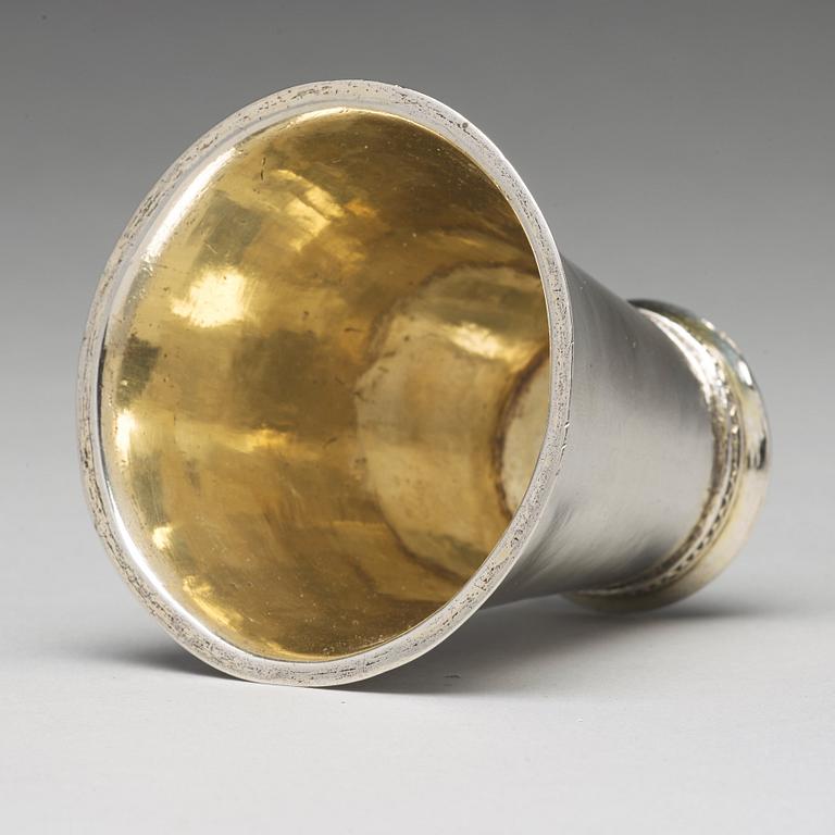Erik Broberg, bägare, silver, Borås 1724.