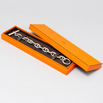 HERMÈS, a silver bracelet.