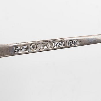 Guldsmed S Petersson i Söderhamn Ab, skedar, 3+1 st, sterlingsilver, Bollnäs, bl a 1989.