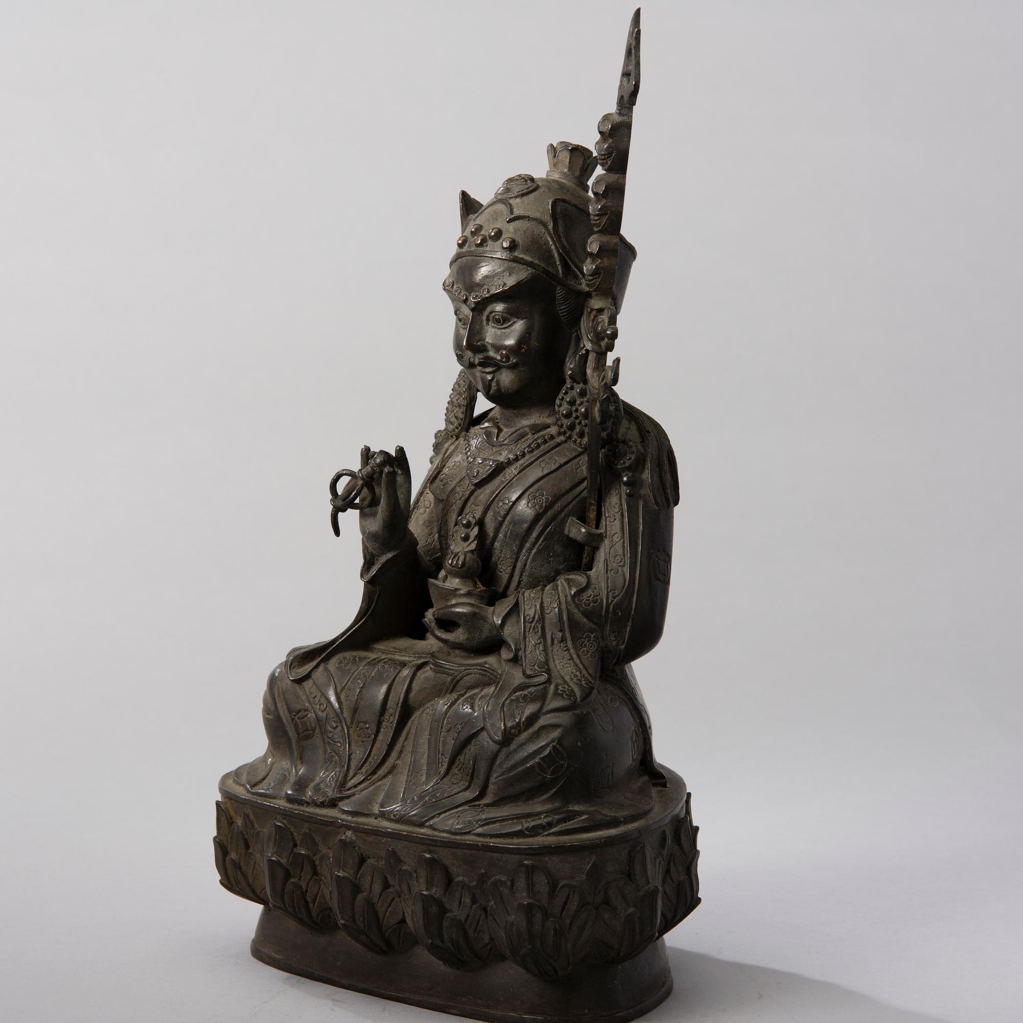 SKULPTUR, mässing, Tibet, 1900-talets senare hälft.