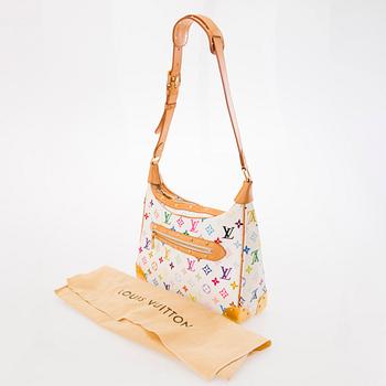 LOUIS VUITTON White Multicolour Monogram Boulogne Bag.