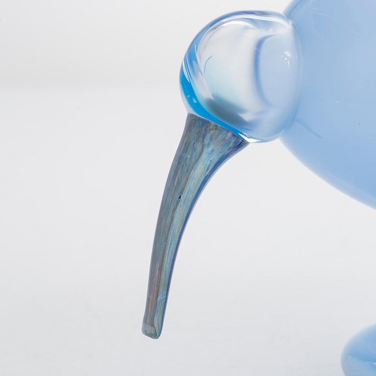 Oiva Toikka, Oiva Toikka, glasfågel, signerad O. Toikka Nuutajärvi och numrerad 630/750.