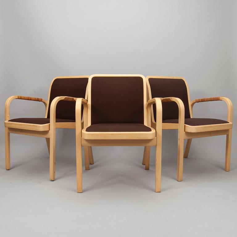 NOJATUOLEJA, 3 kpl, E45, Alvar Aalto, Artek, 1900-luvun loppu.