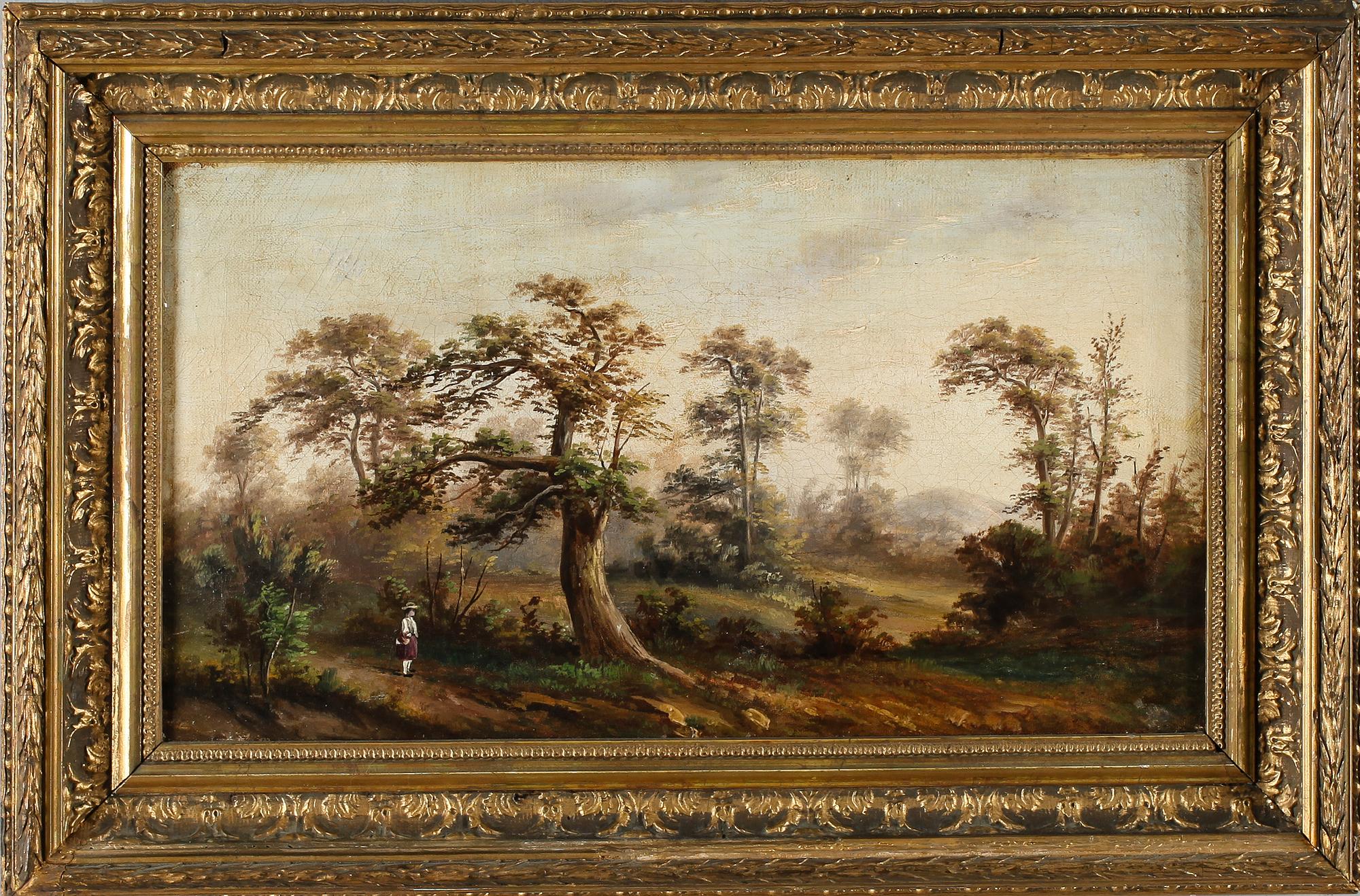 OKÄND KONSTNÄR, olja på duk, 1800-talets andra hälft.