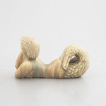 Stig Lindberg, skulptur, "Najad", stengods, Gustavsberg 1940-tal.