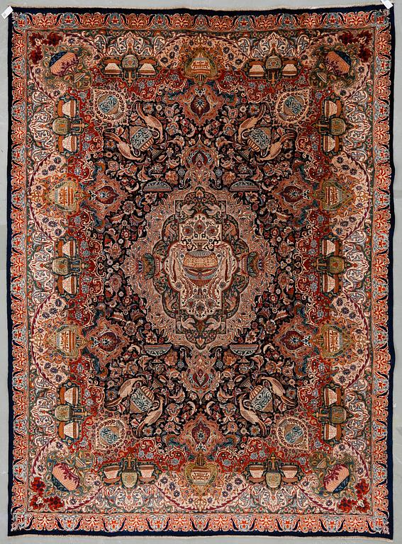 MATTA, figural Kashmar. Ca 402x295 cm.