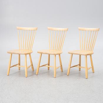 Carl Malmsten, a set of three chairs, "Lilla Åland", Stolab, 2002.