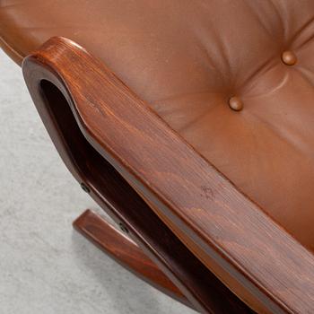 Armchairs, a pair, Göte Möbel, Nässjö, late 20th century.