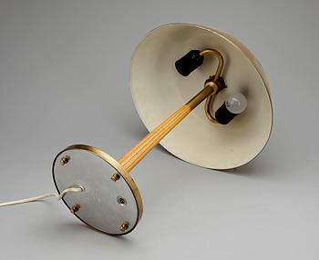 BORDSLAMPA, mässing, 1940-tal.