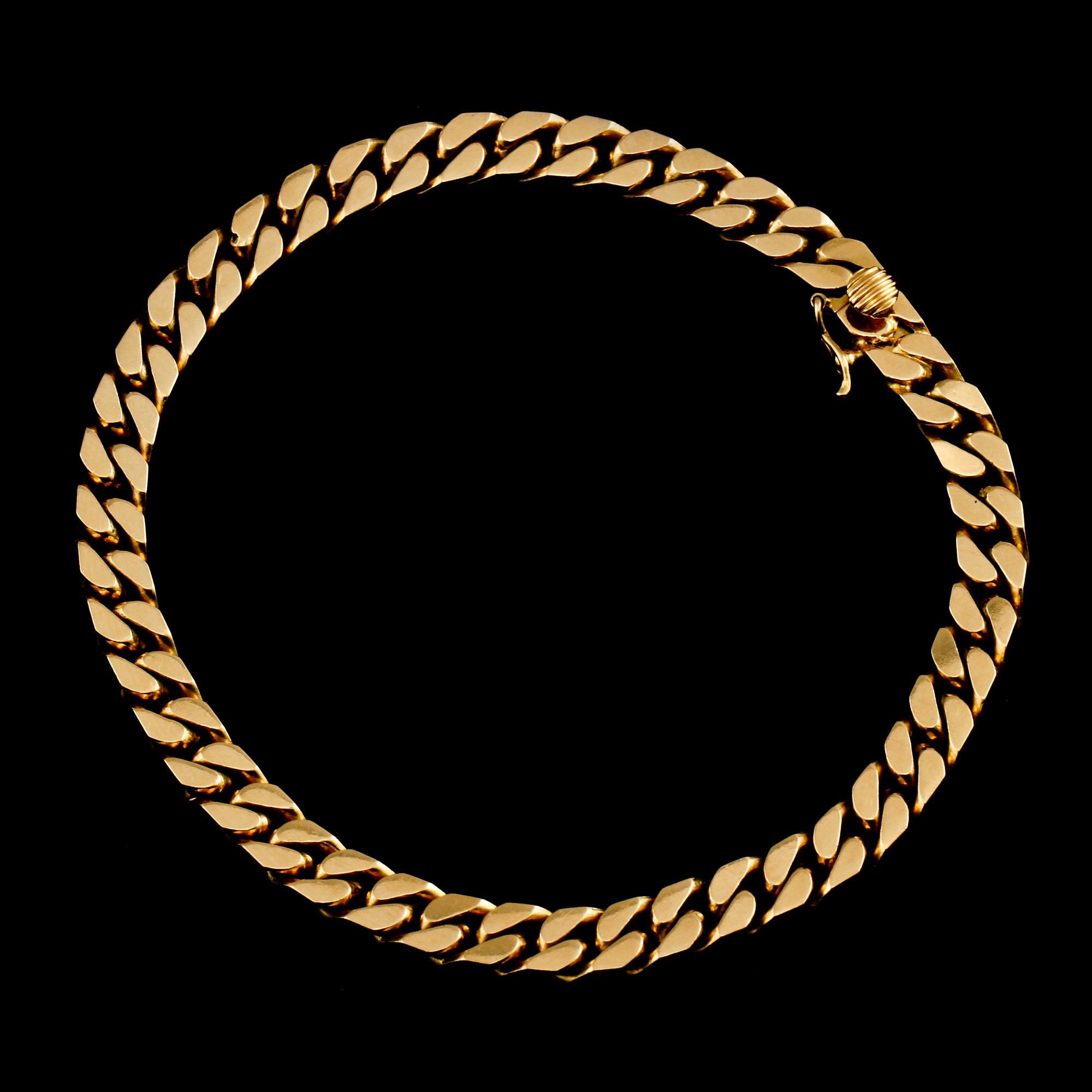 ARMLÄNK, 18k guld, Vicenza, Italien. Vikt 29 g.