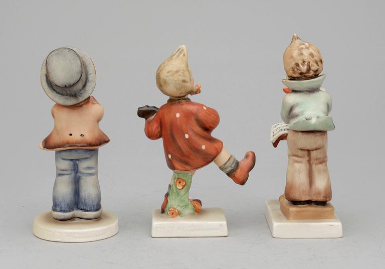 FIGURINER, 6 st, porslin, MJ Hummel, Goebel, 1900-tal.