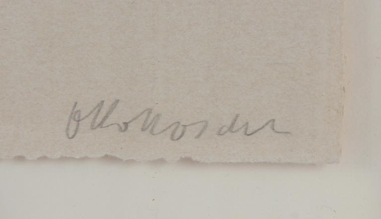 KOKOSCHKA, OSCAR, litografi, sign. Prov; Olof Sager.