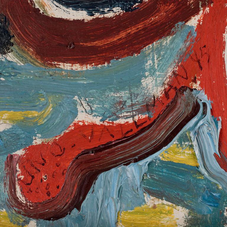 UNO VALLMAN, olja på pannå, sign o dat -45.