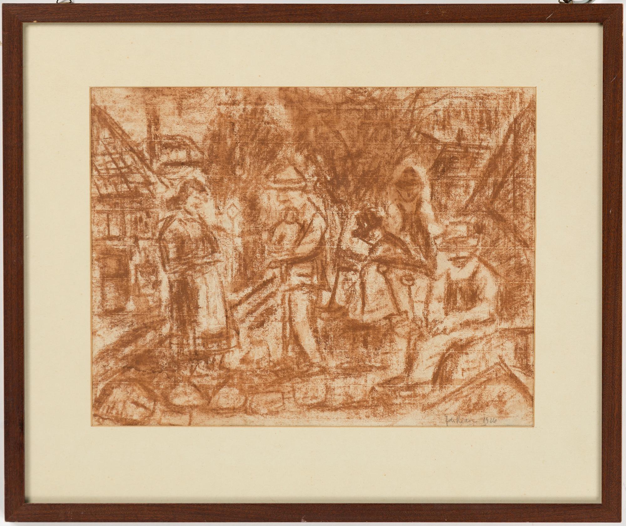 JOHANNES RIAN, drawing, signed Joh Rian and dated 1940 (?).