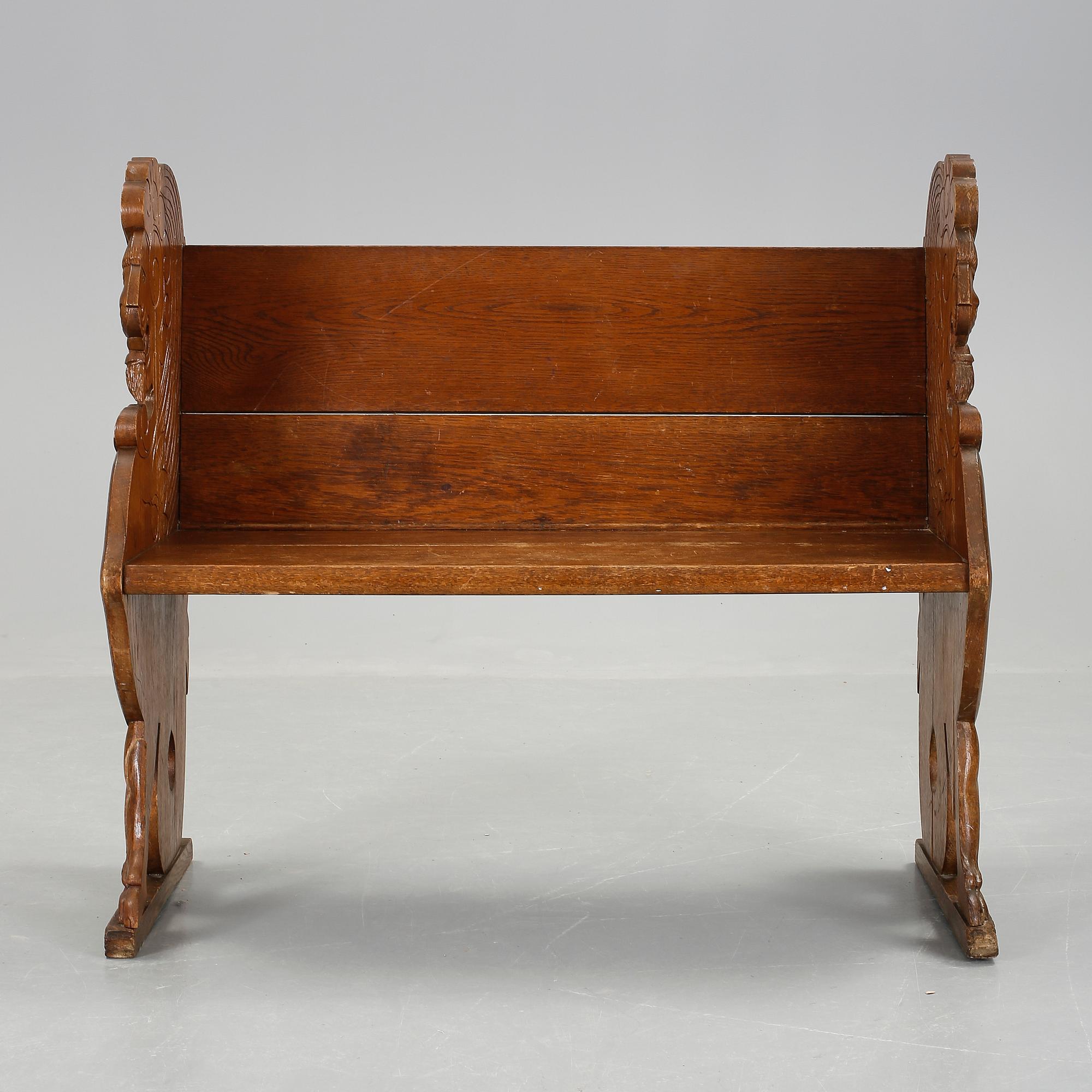 BÄNK/SOFFA, ek, tidigt 1900-tal.
