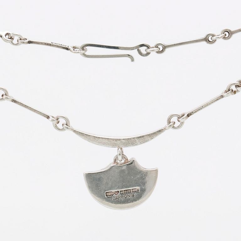 Lapponia collier och ring sterling silver, Finland.