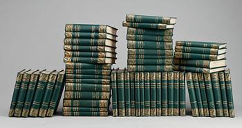 AUGUST STRINDBERGS SAMLADE VERK, 55 vol, Albert Bonniers förlag, Stockholm 1912-1919.