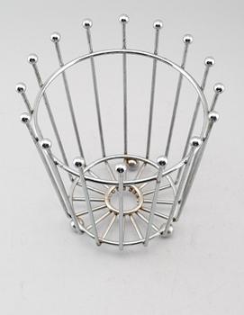 FRUKTKORG, kromad metall, art déco, 1900-talets första hälft.