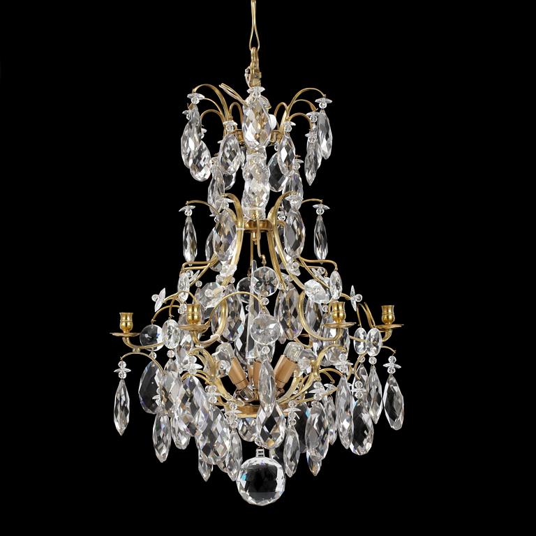 LJUSKRONA, rokokostil, 1900-tal. Höjd 80cm.