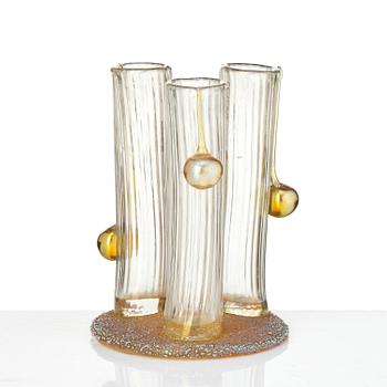 Johann Loetz, an Art Nouveau "Boule Boule" glass vase, Austria, early 1900s.