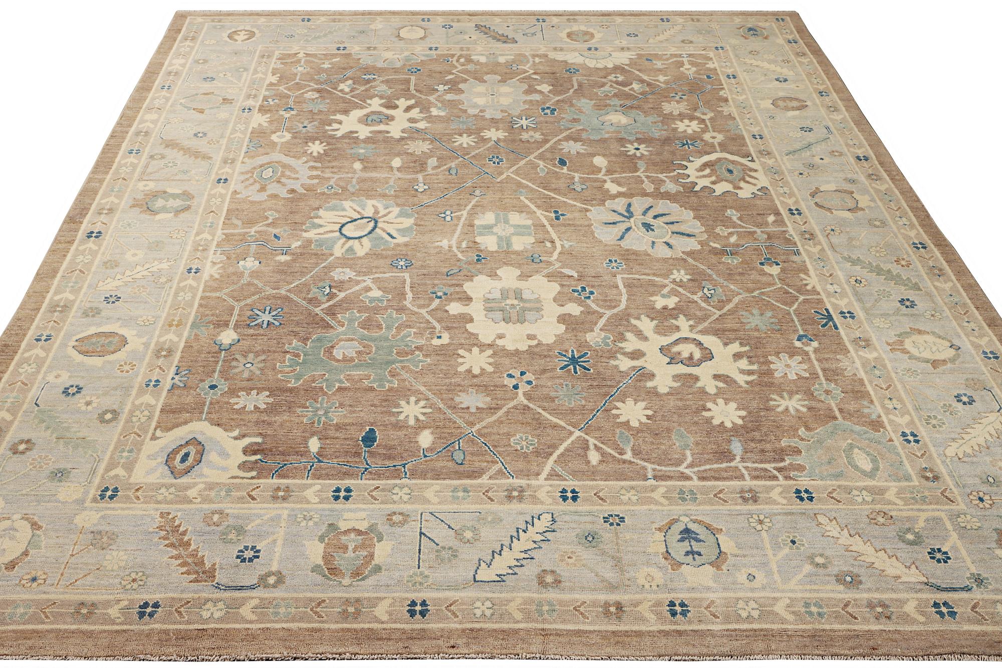 An Ushak design carpet, a. 423 x 305 cm.