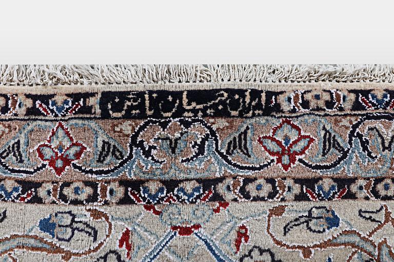 A carpet, Nain, 9 LAA, part silk, ca  484 x 335 cm.