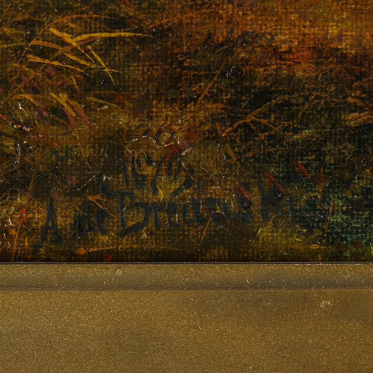 ALFRED DE BREANSKI, olja på duk, signerad och daterad 1879.