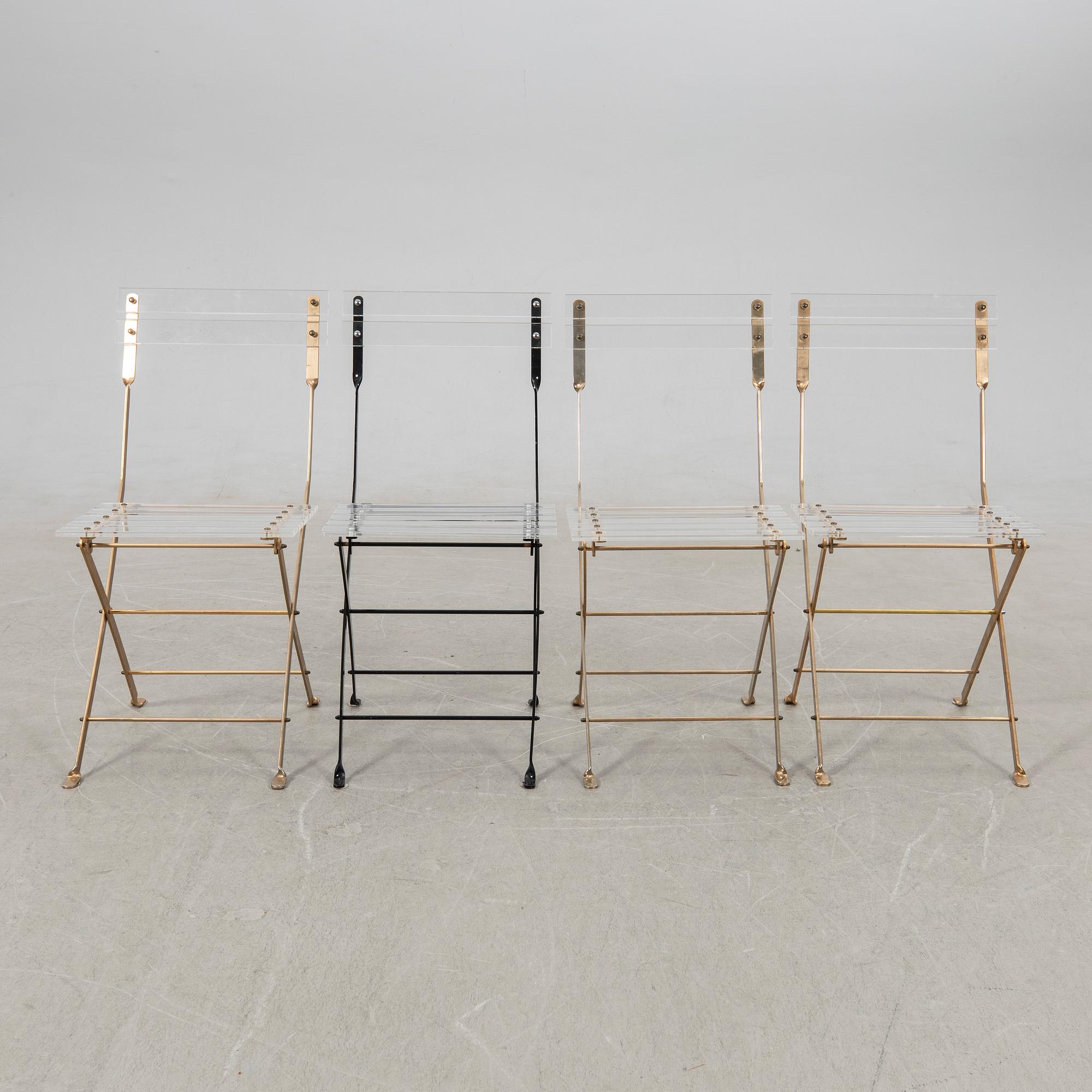 Yonel Lebovici, chairs, 4 pcs, "Les Invisibles".