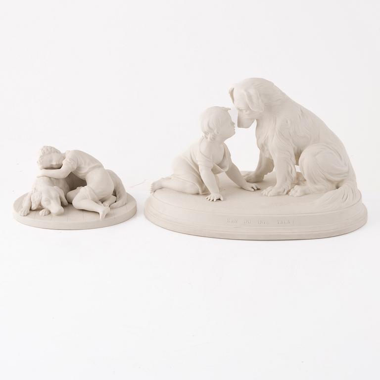 A group of three figurines, Gustafsberg, early 20th Century.