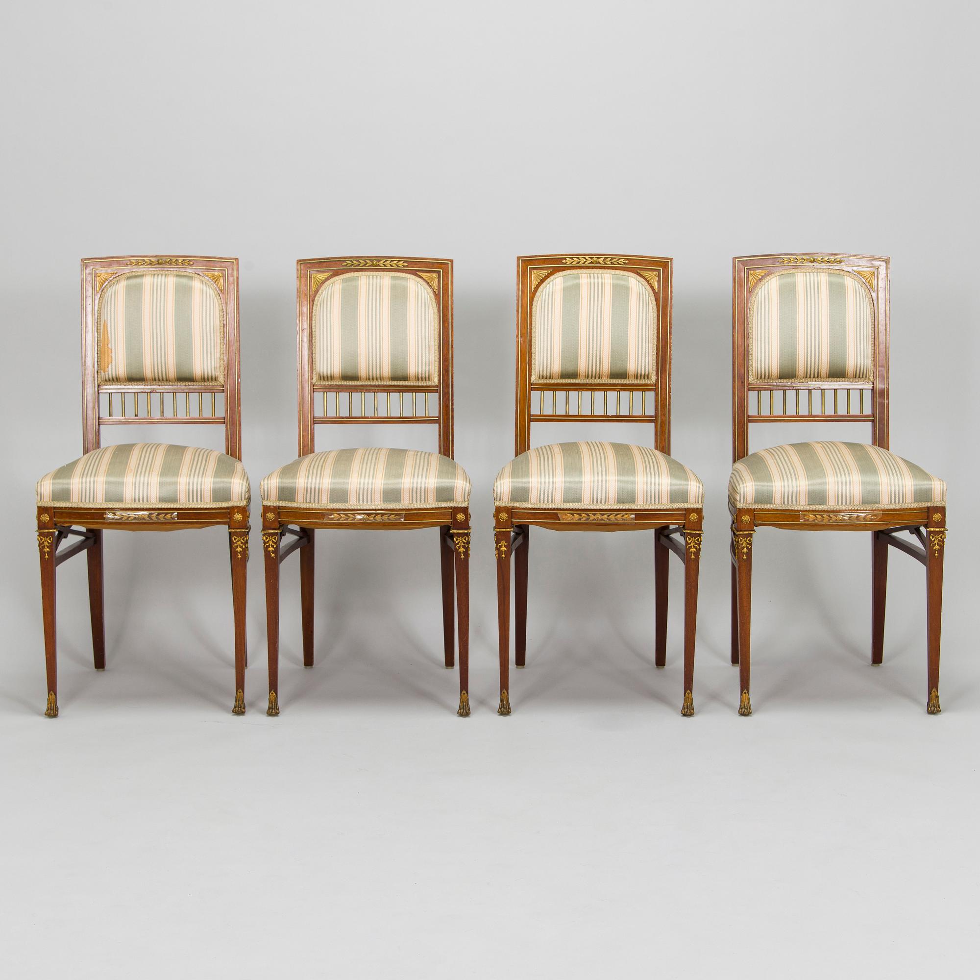 Möblemang, 8 delar, Empirestil, Ryssland, 1900-talets början.