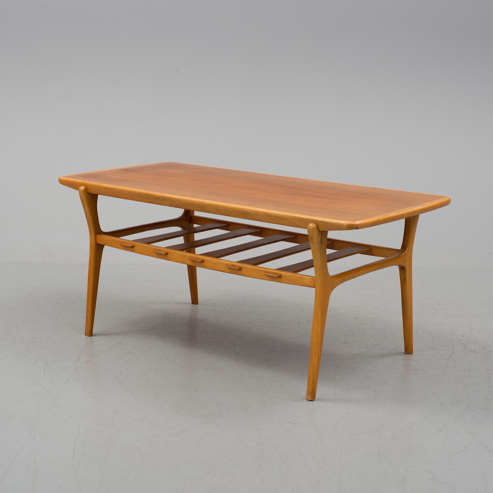 SOFFBORD, teak, 1950/60-tal.
