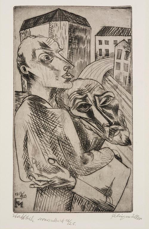 Conrad Felixmüller, "Freunde".