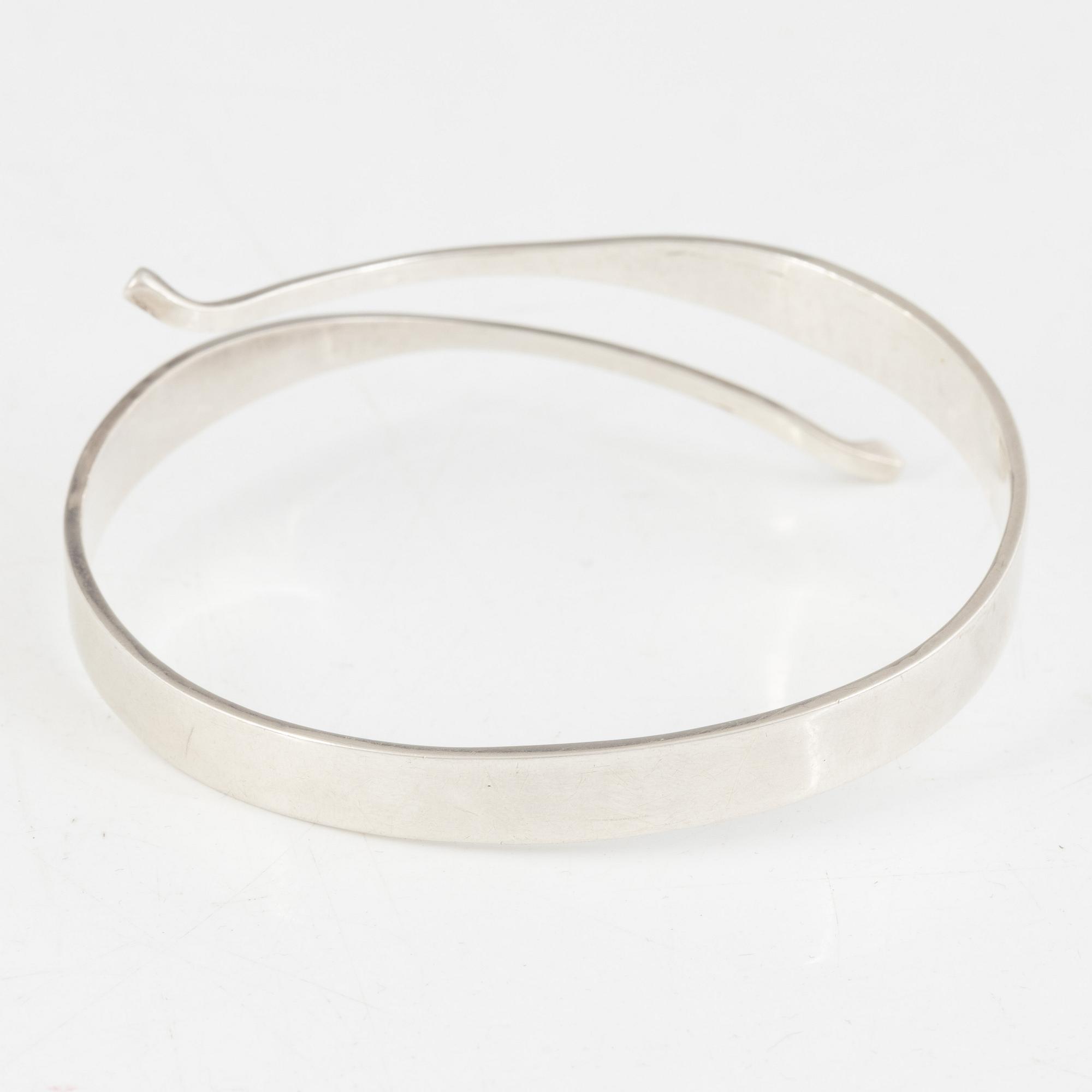 Ove Bohlin, armring, silver, Stockholm, 1964.